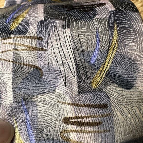 Vtg Jerry Garcia Men's Neck Silk Tie Chicken And Cat Purple Retro 90’s Ltd Ed 41 - Picture 8 of 10